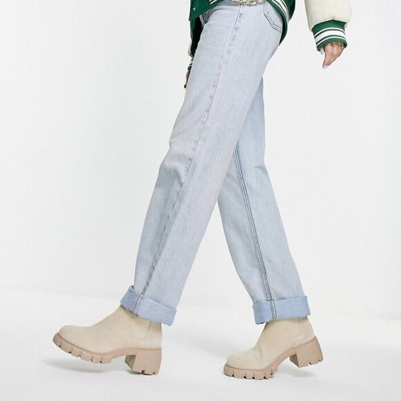 Steve Madden Sand Howler Chelsea Lug Sole Block Heel Ankle Boots Size 8.5 - Picture 1 of 12